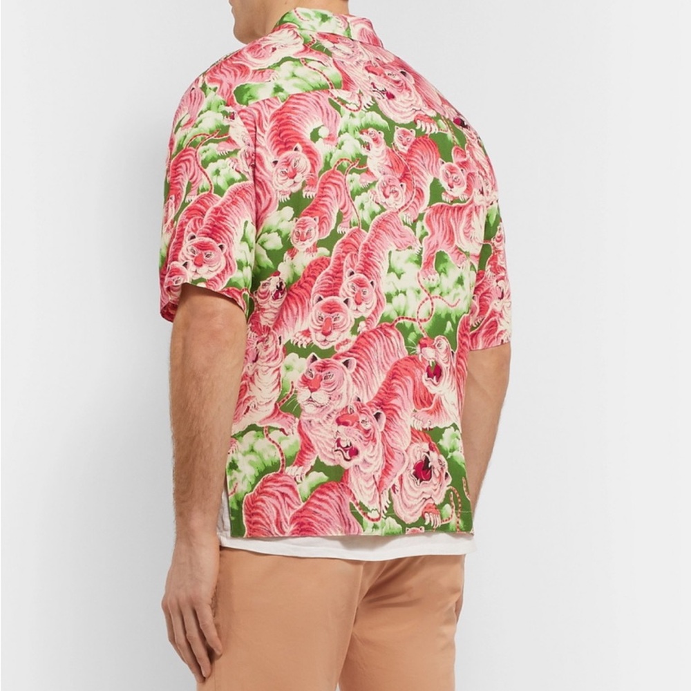 Sandro Crepe de Chine Shirt – Pink – Men’s Size S - Picture 3 of 10